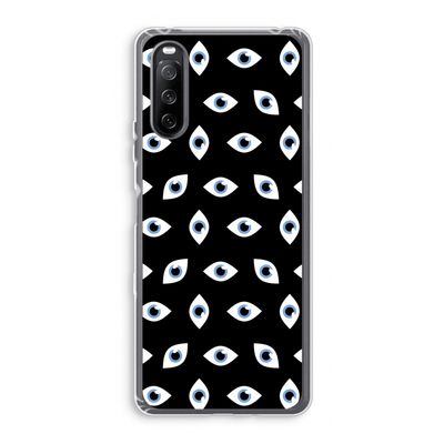 Eyes pattern: Sony Xperia 10 III Transparant Hoesje