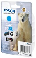 Epson Polar bear Singlepack Cyan 26XL Claria Premium Ink - thumbnail