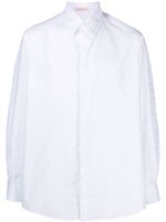 Valentino Garavani chemise à détail VLogo en jacquard - Blanc