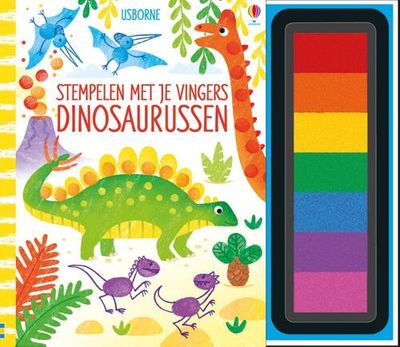 Stempelen met je vingers Dinosaurussen - Hardcover (9781474972529)