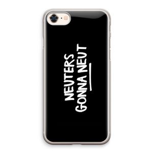 Neuters (zwart): iPhone 8 Transparant Hoesje