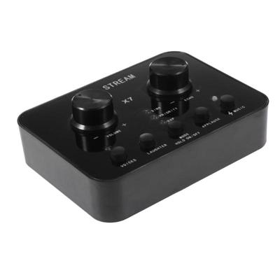 X7 live broadcast audio USB headset microfoon webcast entertainment streamer geluidskaart voor telefoon computer PC