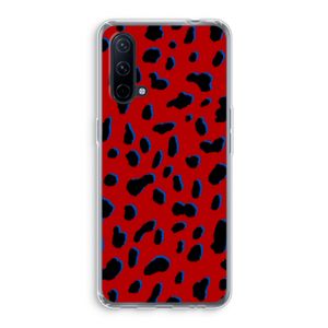 Red Leopard: OnePlus Nord CE 5G Transparant Hoesje