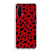 Red Leopard: OnePlus Nord CE 5G Transparant Hoesje