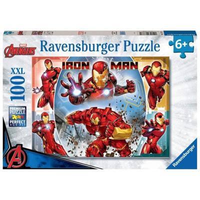 Ravensburger - MARVEL HEROS - XXL-puzzel van 100 stukjes - De machtige Iron Man / Marvel Avengers - 4005556133772 - Vanaf 6 jaar