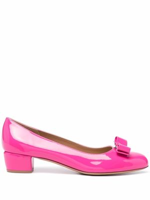 Ferragamo escarpins Vara à détail de nœud - Rose