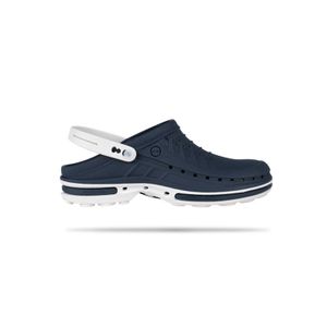 Wock 2565-03 Clog Walksoft Klomp Hielband - Wit/Marineblauw