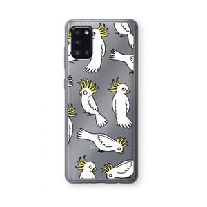Papegaai: Samsung Galaxy A31 Transparant Hoesje