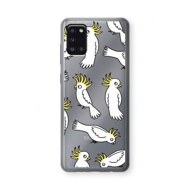 Papegaai: Samsung Galaxy A31 Transparant Hoesje