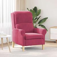 Fauteuil Wijnrood 76 x 94 x 102 cm Fluweel