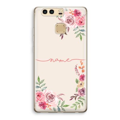 Rozen: Huawei P9 Transparant Hoesje
