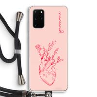Blooming Heart: Samsung Galaxy S20 Plus Transparant Hoesje met koord