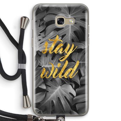 Stay wild: Samsung Galaxy A5 (2017) Transparant Hoesje met koord