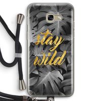Stay wild: Samsung Galaxy A5 (2017) Transparant Hoesje met koord