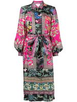 Camilla robe-chemise imprimée en soie - Violet Camilla robe-chemise imprimée en soie - Violet