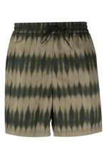 A.P.C. short de bain Bobby à motif tie-dye - Vert