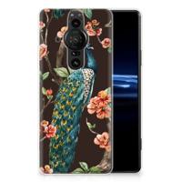 Sony Xperia Pro-I | TPU Hoesje | Pauw met Bloemen