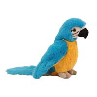 Pia Toys Knuffeldier Papegaai - pluche stof - premium kwaliteit knuffels - blauw - 20 cm   - - thumbnail