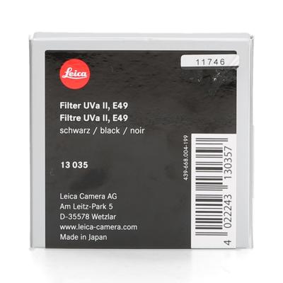 Leica 13035 Filter UVa II E 49 zwart