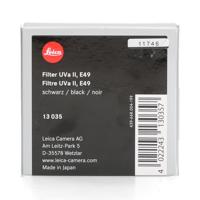 Leica 13035 Filter UVa II E 49 zwart