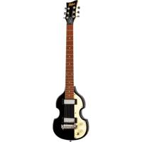 Hofner Shorty Violin Guitar Black elektrische gitaar met gigbag - thumbnail
