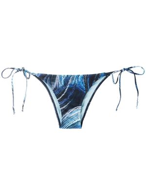 Lygia & Nanny bas de bikini Thai imprimé - Bleu