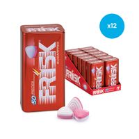 Frisk suikervrije XL Mints - strawberry - 50 mintjes - 12 stuks