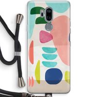 Bold Rounded Shapes: LG G7 Thinq Transparant Hoesje met koord