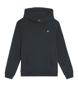 Lyle & Scott winter hoodie jongens - donker navy blauw - brush