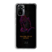 Praying For My Haters: Xiaomi Redmi Note 10 Pro Transparant Hoesje