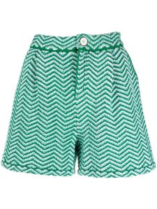Barrie short en maille à chevrons - Vert