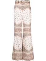 ZIMMERMANN pantalon à motif cachemire - Blanc