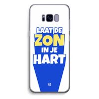Laat de zon in je hart: Samsung Galaxy S8 Plus Transparant Hoesje