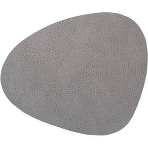 LIND DNA Placemat Hippo - Leer - Anthracite Grey - 44 x 37 cm