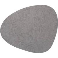 LIND DNA Placemat Hippo - Leer - Anthracite Grey - 44 x 37 cm