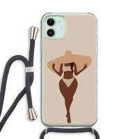 Let's get salty: iPhone 11 Transparant Hoesje met koord