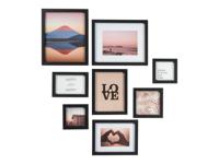 LIVARNO home Fotolijsten of fotocollage (Set van 8 zwart)