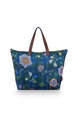 Pip Studio Tilda Tote Bag Flores Felices Donkerblauw