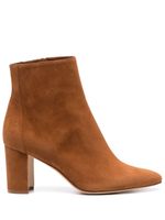 Manolo Blahnik bottines en daim - Marron