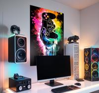gamer -explosie videogameposter