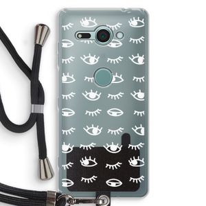 Eye pattern #3: Sony Xperia XZ2 Compact Transparant Hoesje met koord