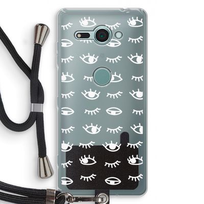 Eye pattern #3: Sony Xperia XZ2 Compact Transparant Hoesje met koord