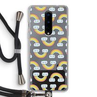 Regenboog: OnePlus 8 Transparant Hoesje met koord