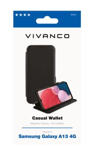 Vivanco Casual Wallet mobiele telefoon behuizingen 16,8 cm (6.6") Portemonneehouder Zwart