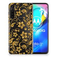 Motorola Moto G8 Power | TPU Case | Gouden Bloemen