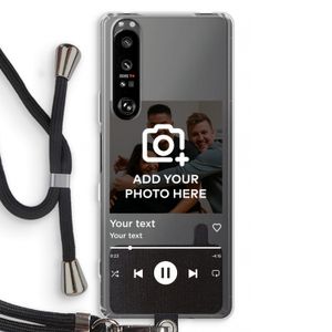 Music Player: Sony Xperia 1 III Transparant Hoesje met koord