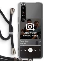 Music Player: Sony Xperia 1 III Transparant Hoesje met koord