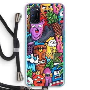 Vexx Mixtape: Oppo A92 Transparant Hoesje met koord