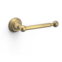Tres Clasic toiletrol houder rond Messing mat