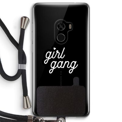 Girl Gang: Xiaomi Mi Mix 2 Transparant Hoesje met koord
